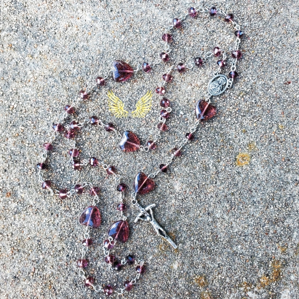 Purple Heart Rosary